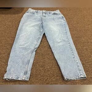 EUC Pretty Little Thing womens Sz 14 Light Blue Denim Jeans bottoms pants